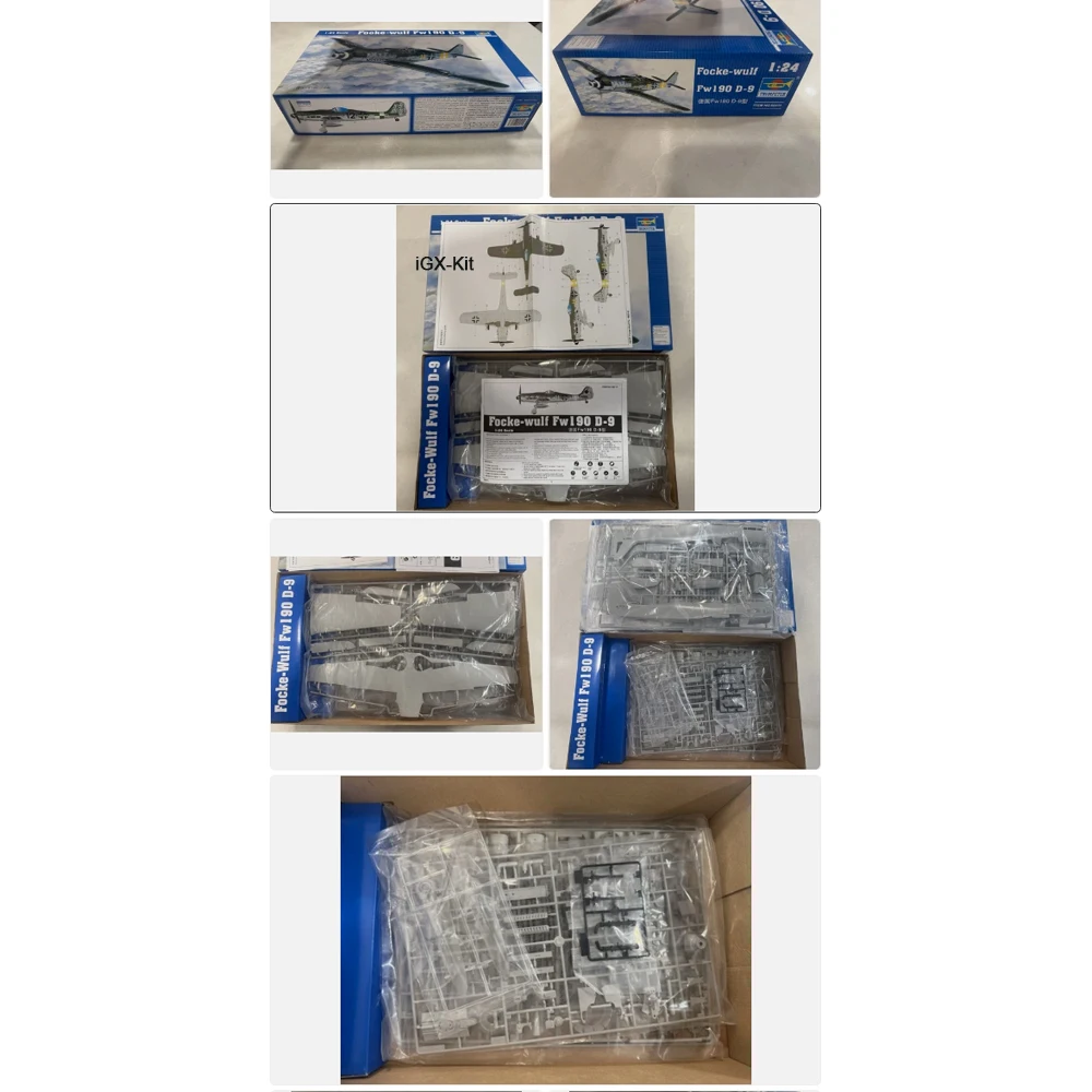 

Trumpeter 02411 1/24 Scale German Focke-wulf Fw190 D-9 Fighter Plane Aircraft Military Toy Assembly Plastic Model Building Kit