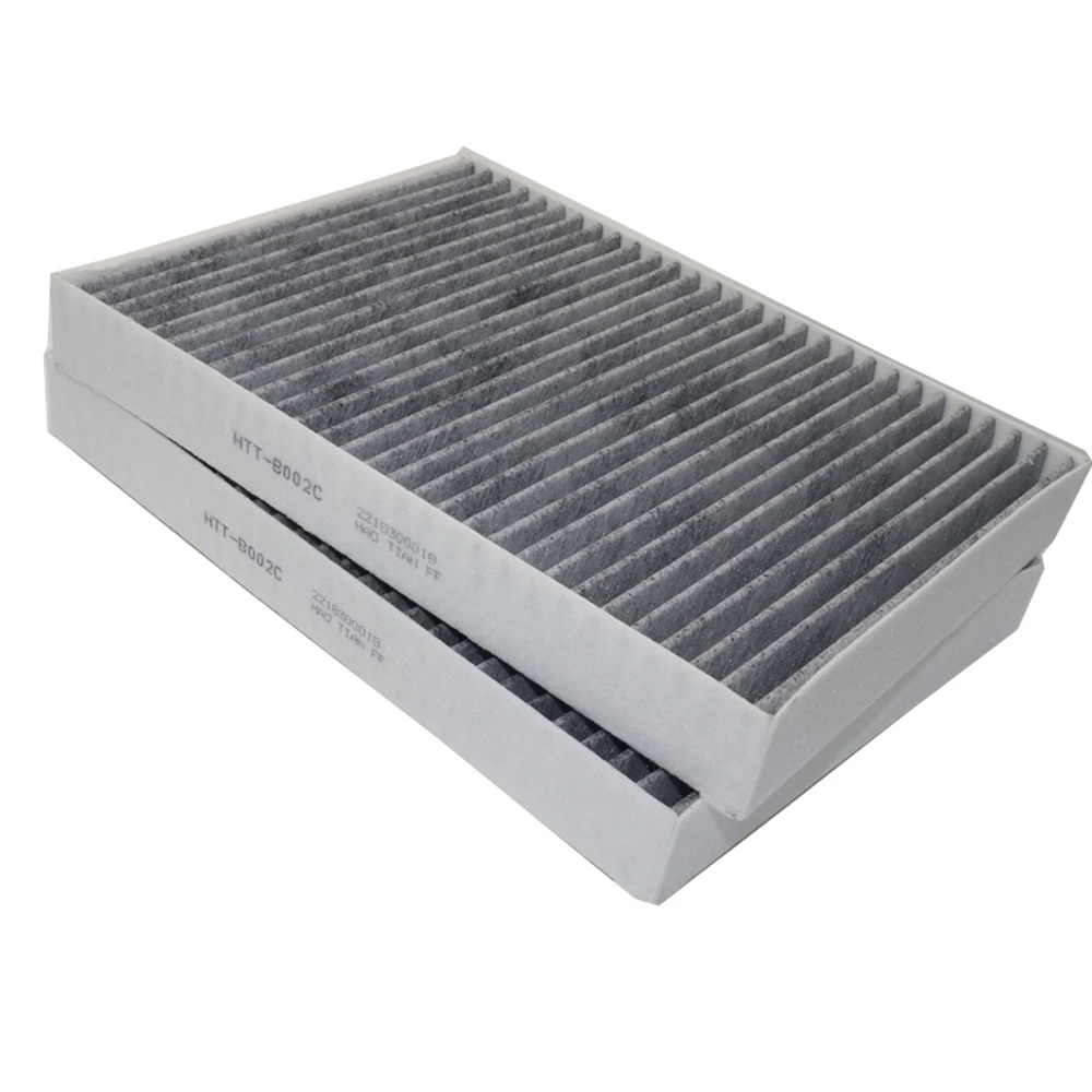 2Pcs Car Cabin Air Filters For MERCEDES-BENZ AMG S63 W221 2006-2013 5.5T 6.2L 2218300718 CUK2722-2