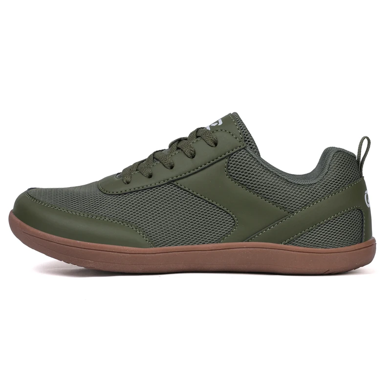 GudaFoot Minimalist Wide Toe Sneakers Unisex Zero Drop Barefoot Shoes Lace Up Mesh Non Slip Casual Sneaker