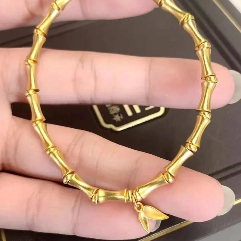 S925 sterling silver bracelet bamboo joint two worlds bracelet women's retro bracelet