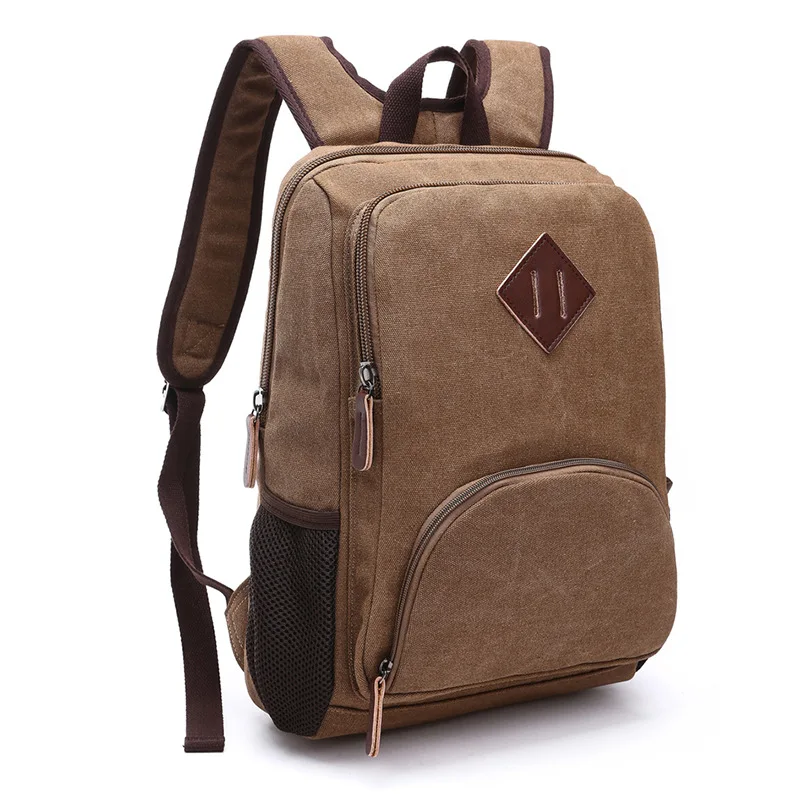New Canvas Leather Men Travel Bags Men Duffel Bags Travel Tote Weekend Bag Overnight Laptop Backpacks