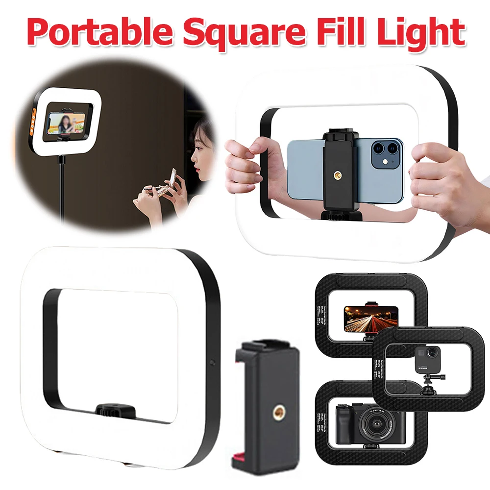 Handheld Selfie Light Oplaadbaar Oplaadfotografielicht Verstelbare tweekleurige fotografie-vullamp voor het opnemen van vloggen