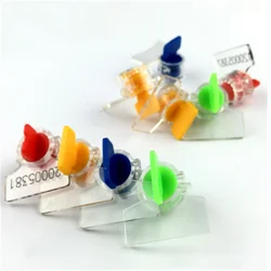 20pcs Easy to Use Water&Electric Meter Seal Lead Seal Anti-theft Without Wire Button Shape Red Yellow Blue Green