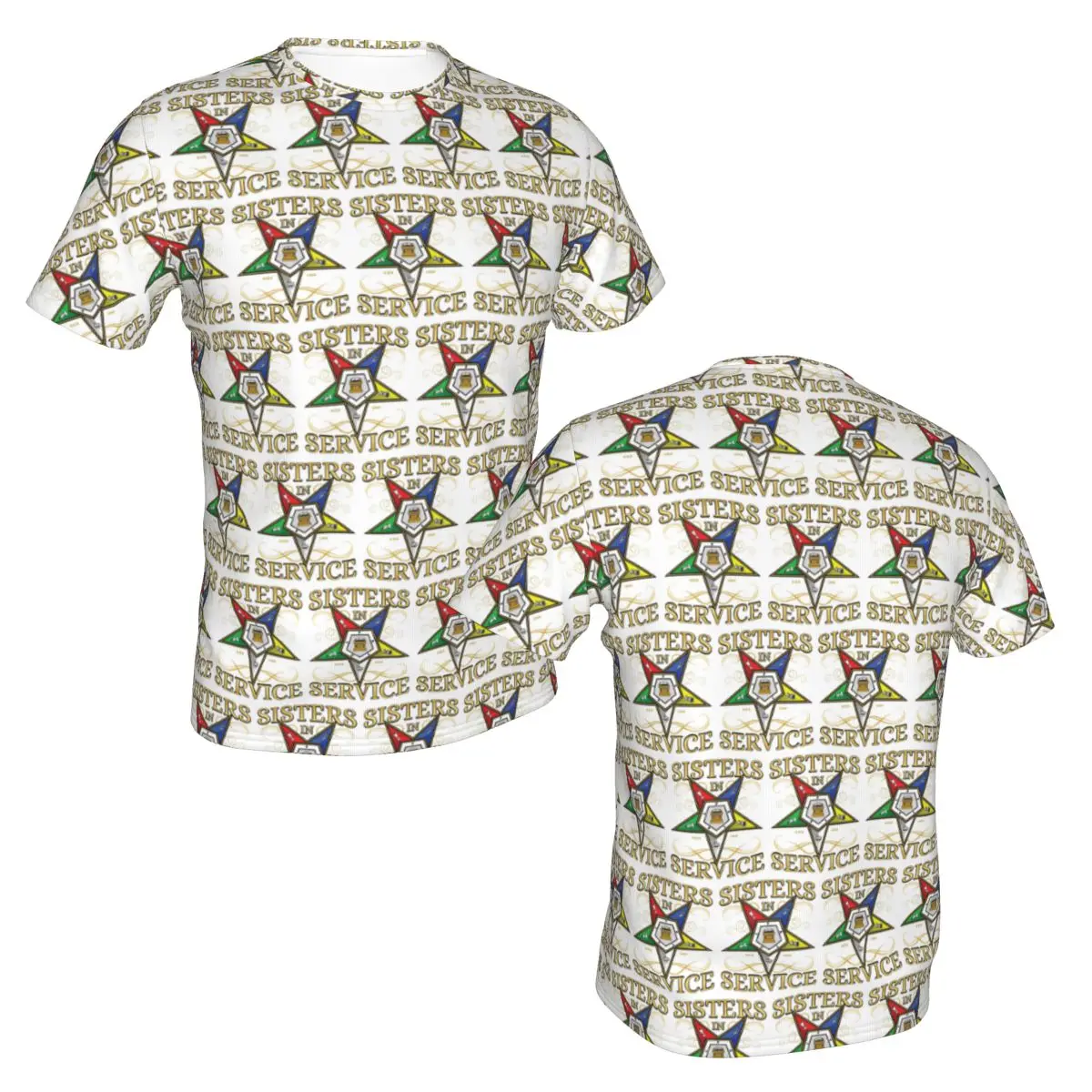 100% Cotton OES Emblem Order Of The Eastern Star T-Shirt Men's Funny T Shirt Men Round Neck Summer Shirts Tops