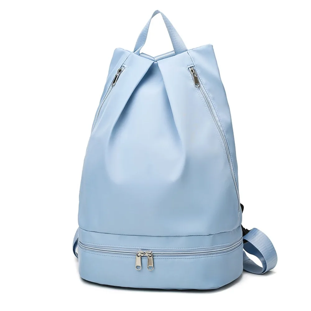 Waterproof Wet Dry Separation Fitness Bag Large Capacity Zip Backpack Swimming Bag Splashproof Multifunction