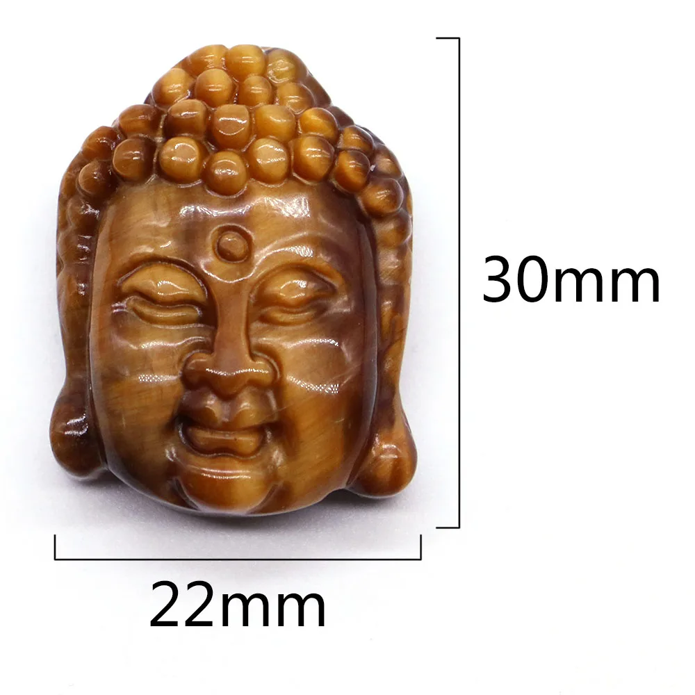 Natural Stone Tiger Eye Tiger Head Wing Skull Buddha Guanyin Dragon Shape Pendants Crystal Quartz Crafts Jewelry For Necklace