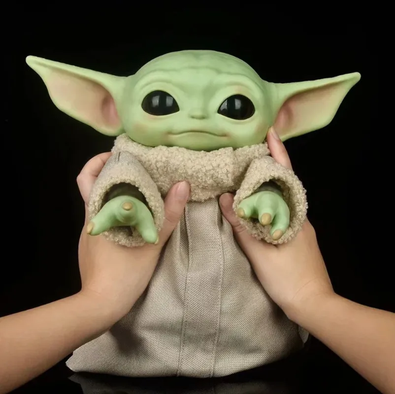 Disney Movies Star Wars 28cm Baby Yoda Action Figure Toy Model Dolls Toys Kids Birthday Gifts