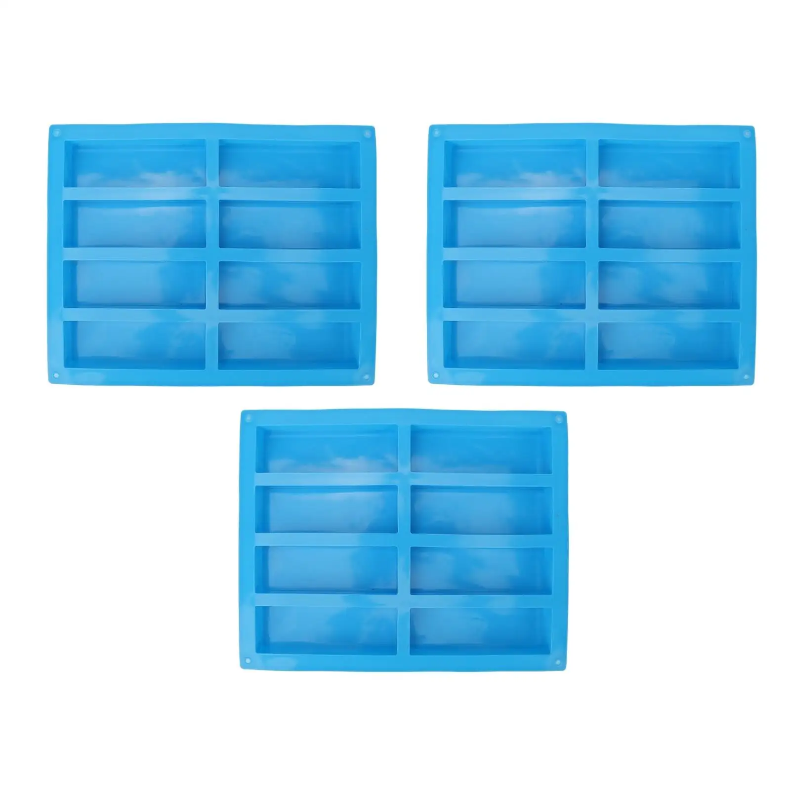 

Silicone Aromatherapy Candle Molds 8 Cavities - Washable, Reusable Rectangular DIY Molds for home for pudding & Crafts