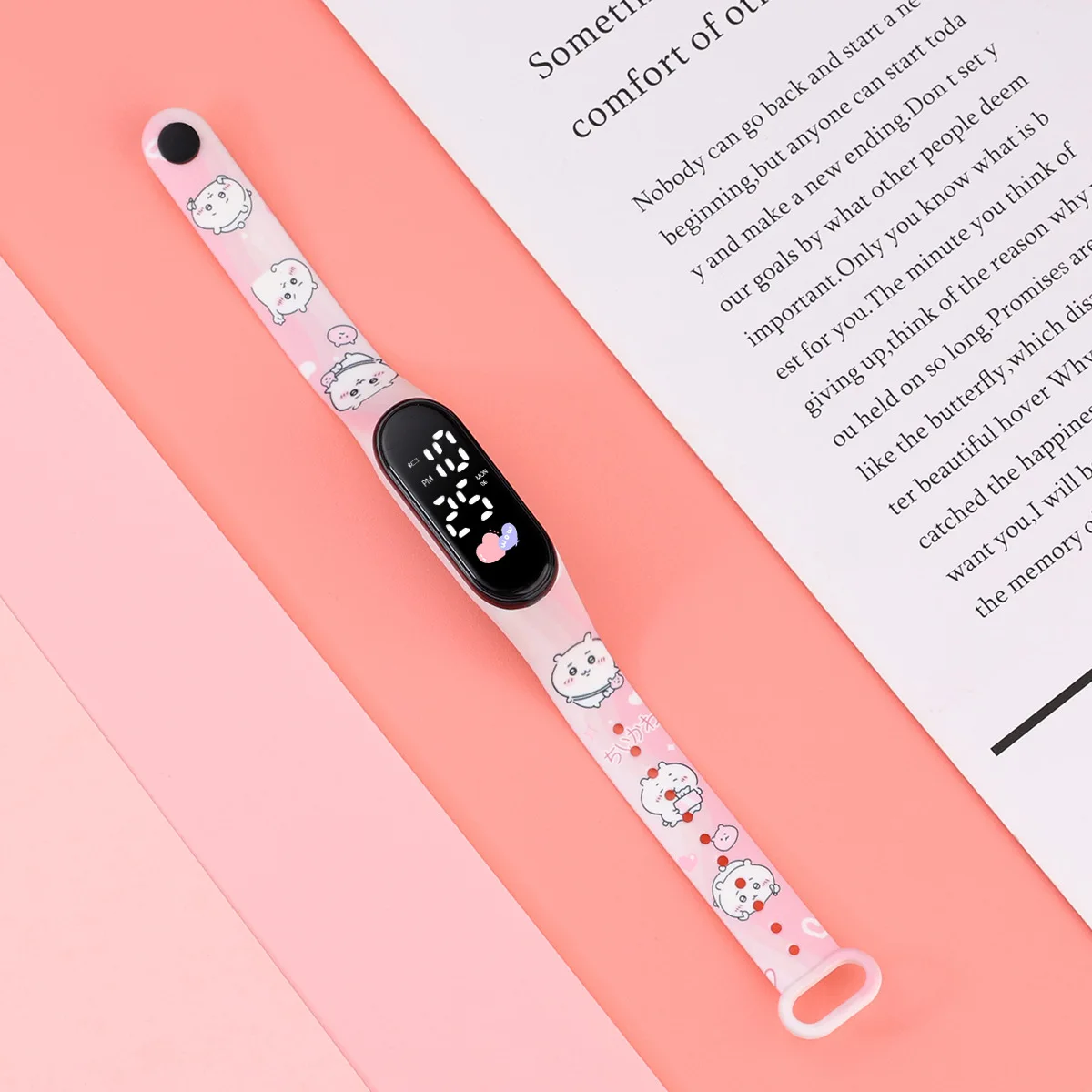 50Pcs/Lot Children Digital Kid's Watch Boys Girls LED Luminous Watch Touch Waterproof Electronic Sports Watch Kids Birthday Gift