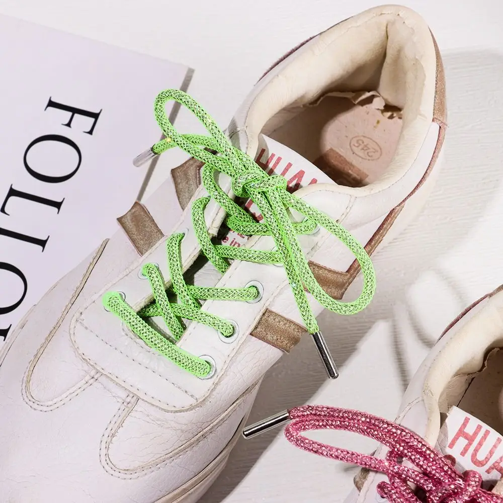 1PC Fashion With Wrap Net Drawstring Accessories Bright Strings Diamond Shoe Laces Rhinestone ShoeLaces Sneakers Laces