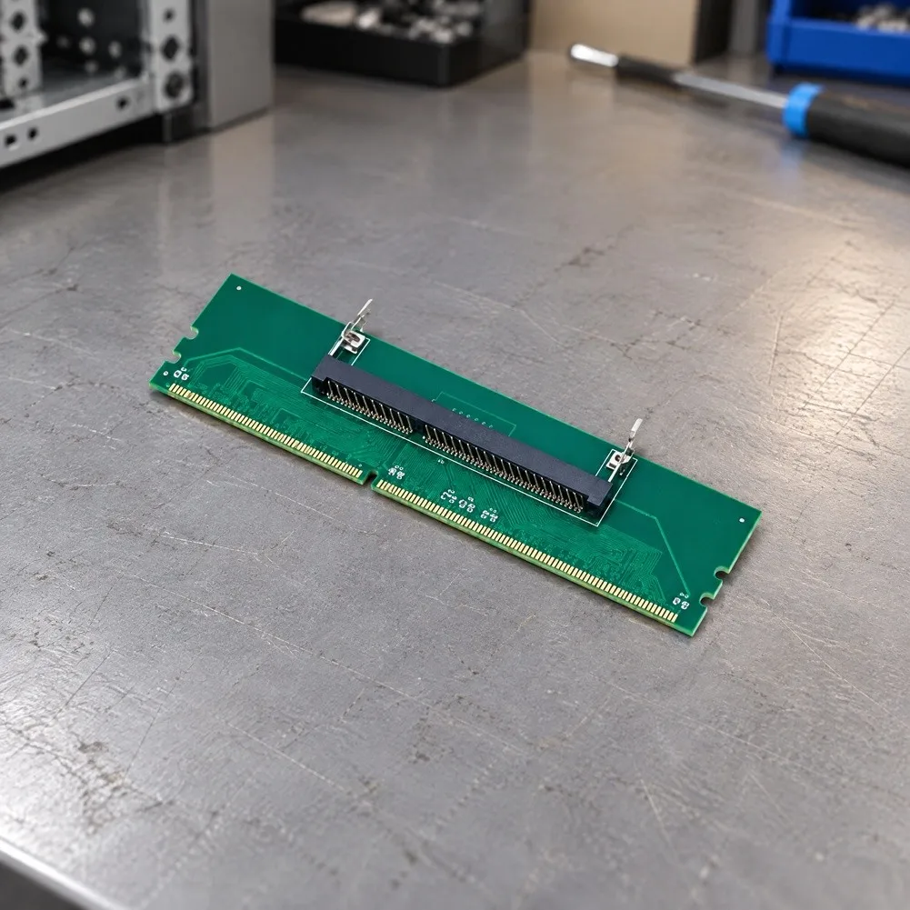 SO DIMM to DIMM Adapter Card for DDR3 DDR4 DDR5 For Laptop Modules Compatible with Desktop Motherboards 13.4mm x 3.7mm