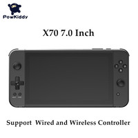 New POWKIDDY X70 7 inch HD Screen Handheld Game console Retro Video Games Player Support Two-Player TV Out Gaming Box Kids Gift