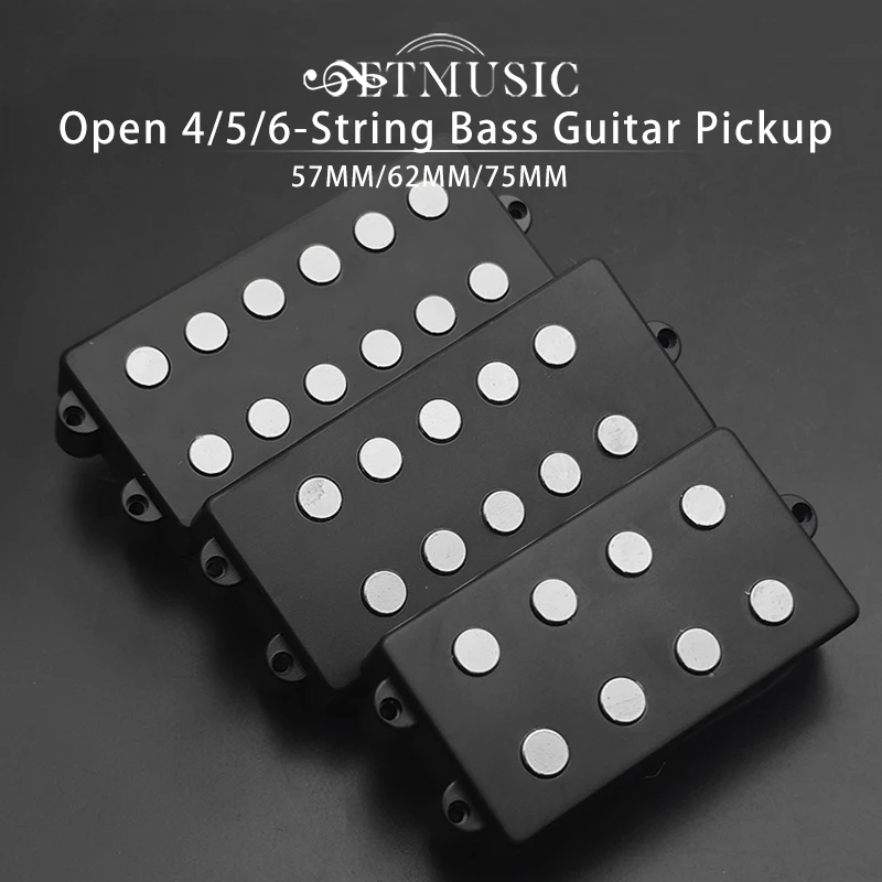 4/5/6-String Electric Bass Guitar Pickup Double Coil Humbucker Pickup Ceramic Magnet for Music Man Style Bass