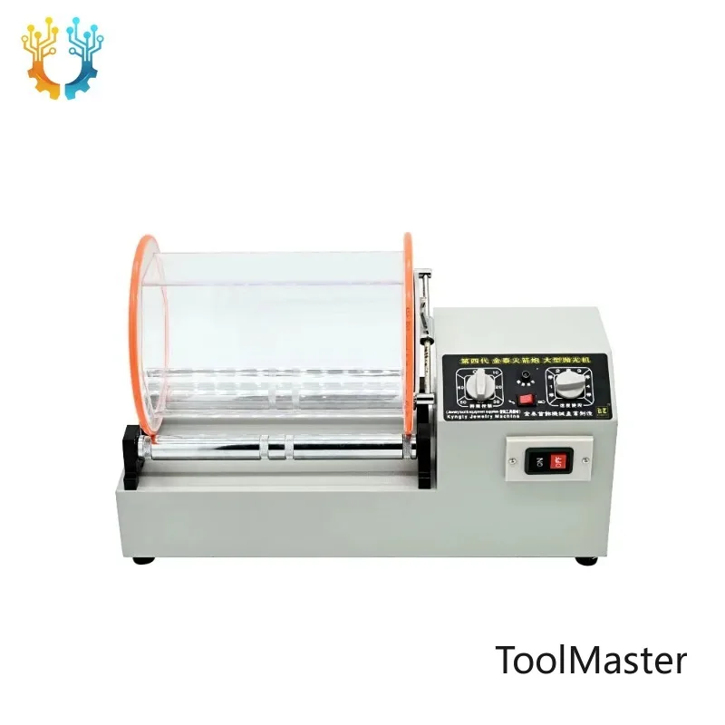 

[2026]Boasta KT-1320 Rotary Tumbling Polisher Triple Drum Jewelry Cleaning Polishing Machine Adjustable Speed Timer Acrylic Barr
