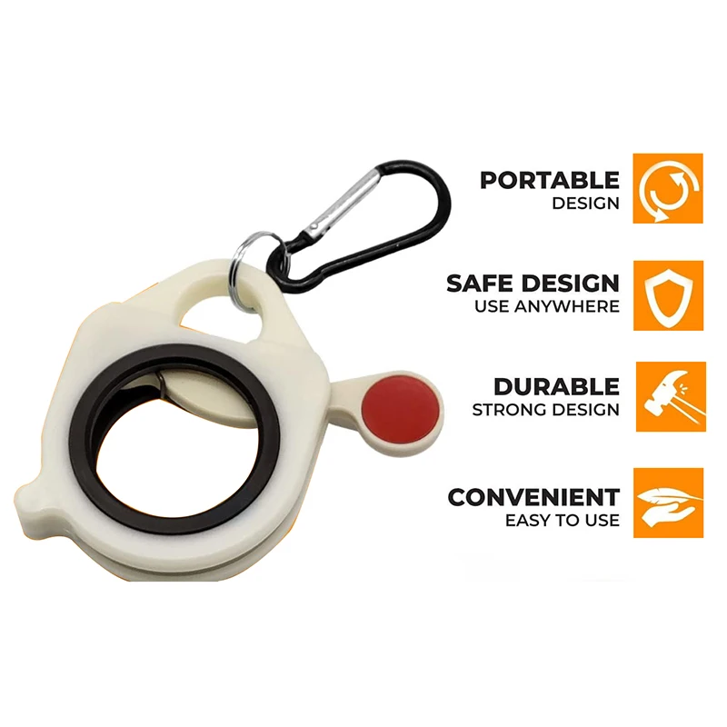 Organizzatore di fascette con cerniera portatile portacavi in plastica leggera senza rifiuti non necessari e uso semplice-organizzatore di fascette riutilizzabili