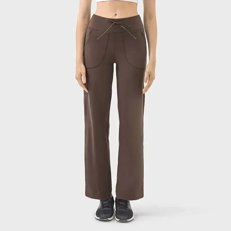 

Lemon Throwback Still Women Loose Yoga High Waist Drawstring Wide Leg Pants Outdoor Casual Jogging Gym Sports Flare Pants