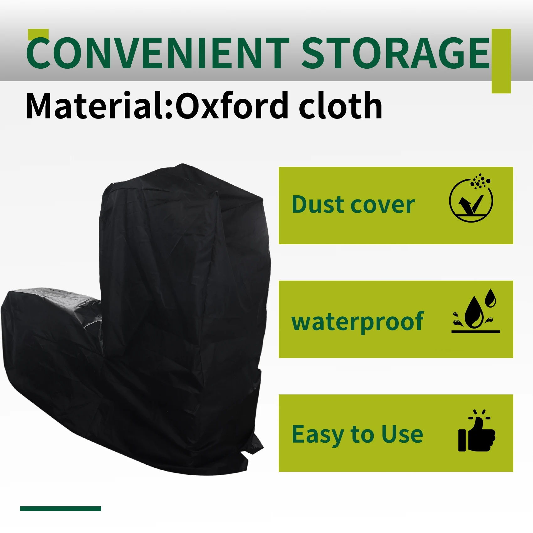 ABXHA 420D Copertura antipolvere pieghevole in tessuto Oxford Attrezzatura per il fitness Copertura antipolvere Copertura protettiva Copertura antipolvere e impermeabile C