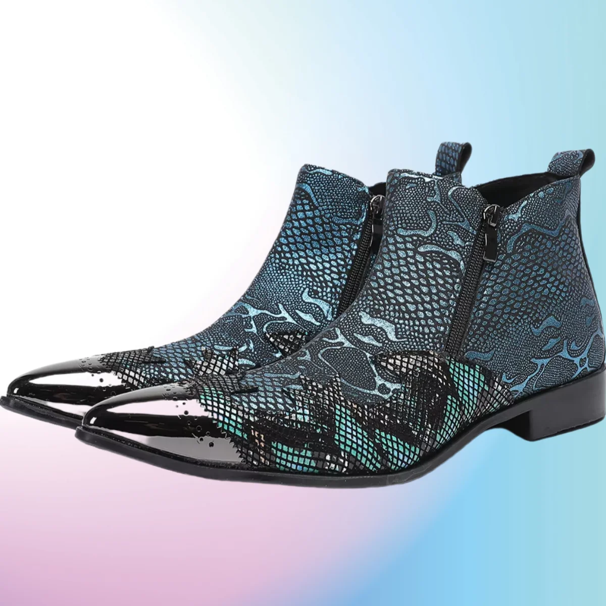 

Кожаные мужские ковбойские ботильоны, мотоциклетные короткие ботинки, ботинки на низком каблуке, вечерние модельные ботинки, Zapatos Para Hombre, социальные оксфорды