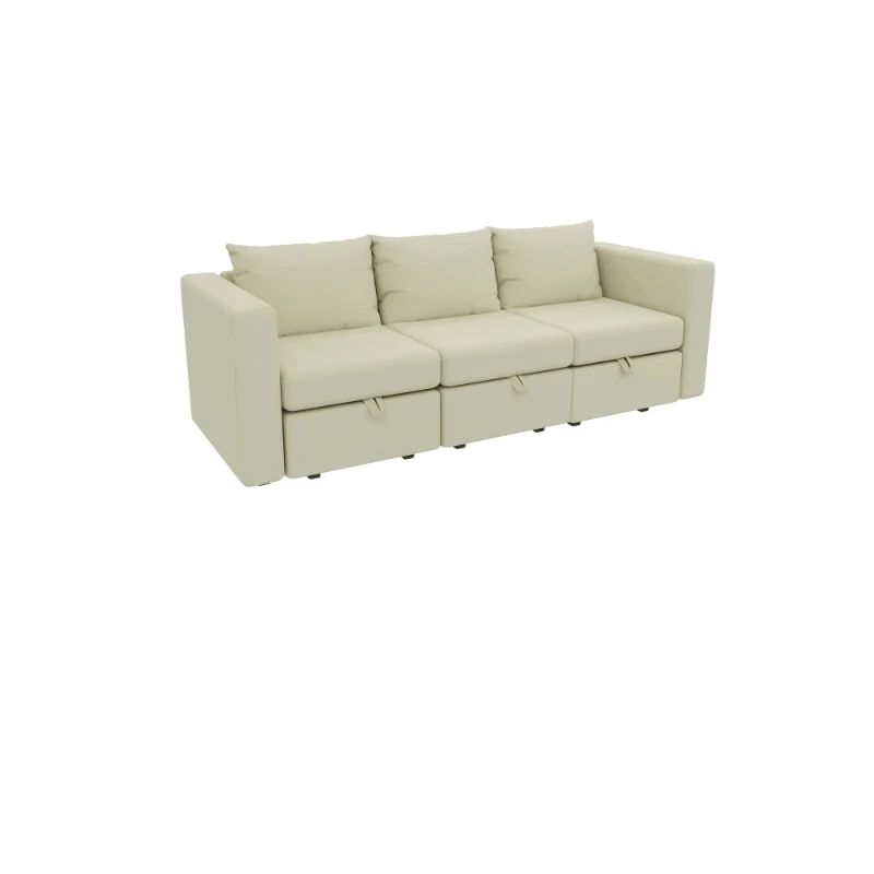 

85 "long X 30.5" wide X 34 "high wood frame convertible sofa