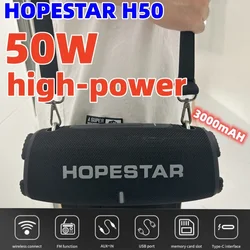 HOPESTAR H50 High Power przenośne głośniki Bluetooth potężny głośnik bezprzewodowy Subwoofer basowy odtwarzacz Mp3 nagłośnienie Radio FM