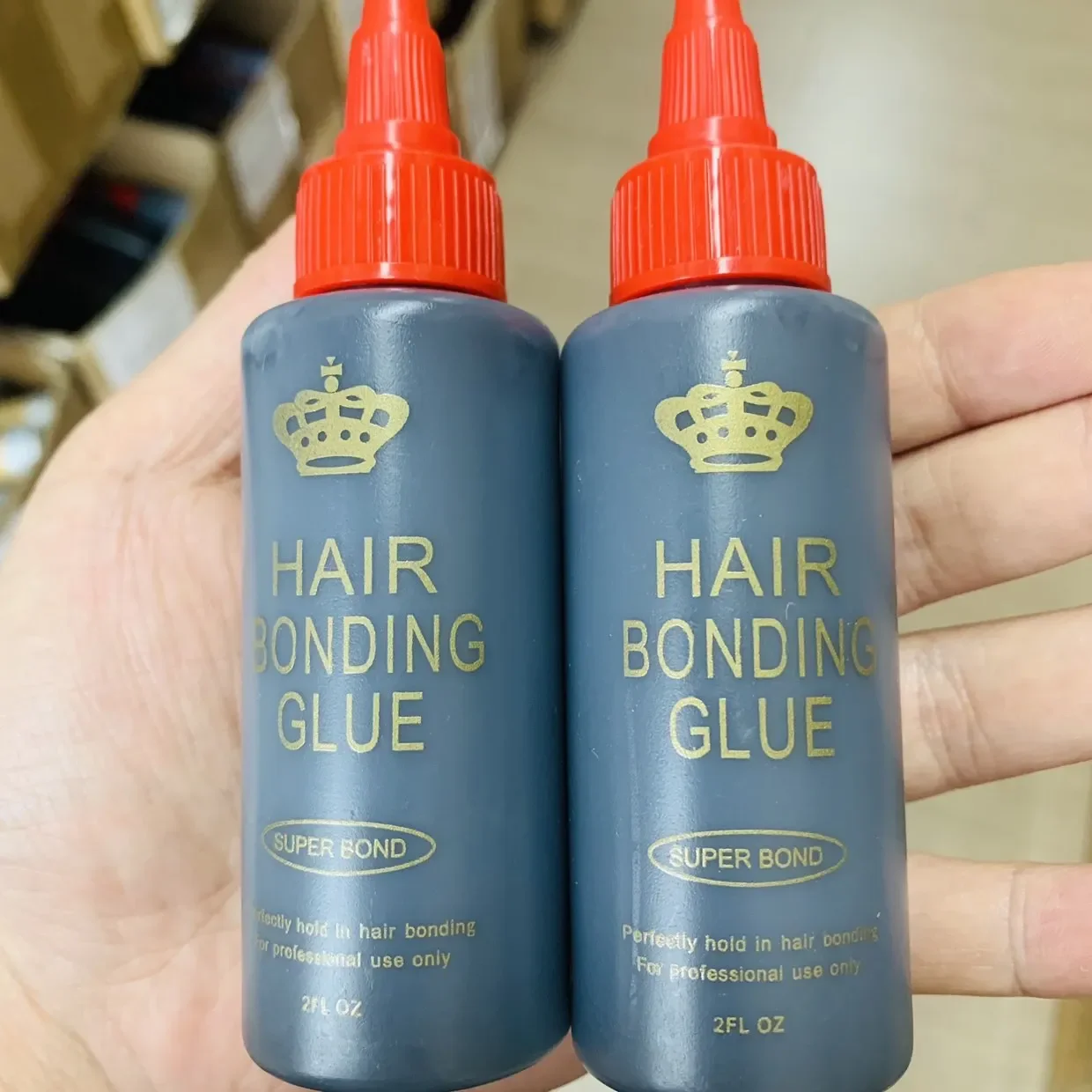 1/2個入り ブラックヘアウィービングボンド 防水 防カビ ヘアボンディンググルー スーパーボンド 完璧なホールド力 ヘアボンディングレースグルー