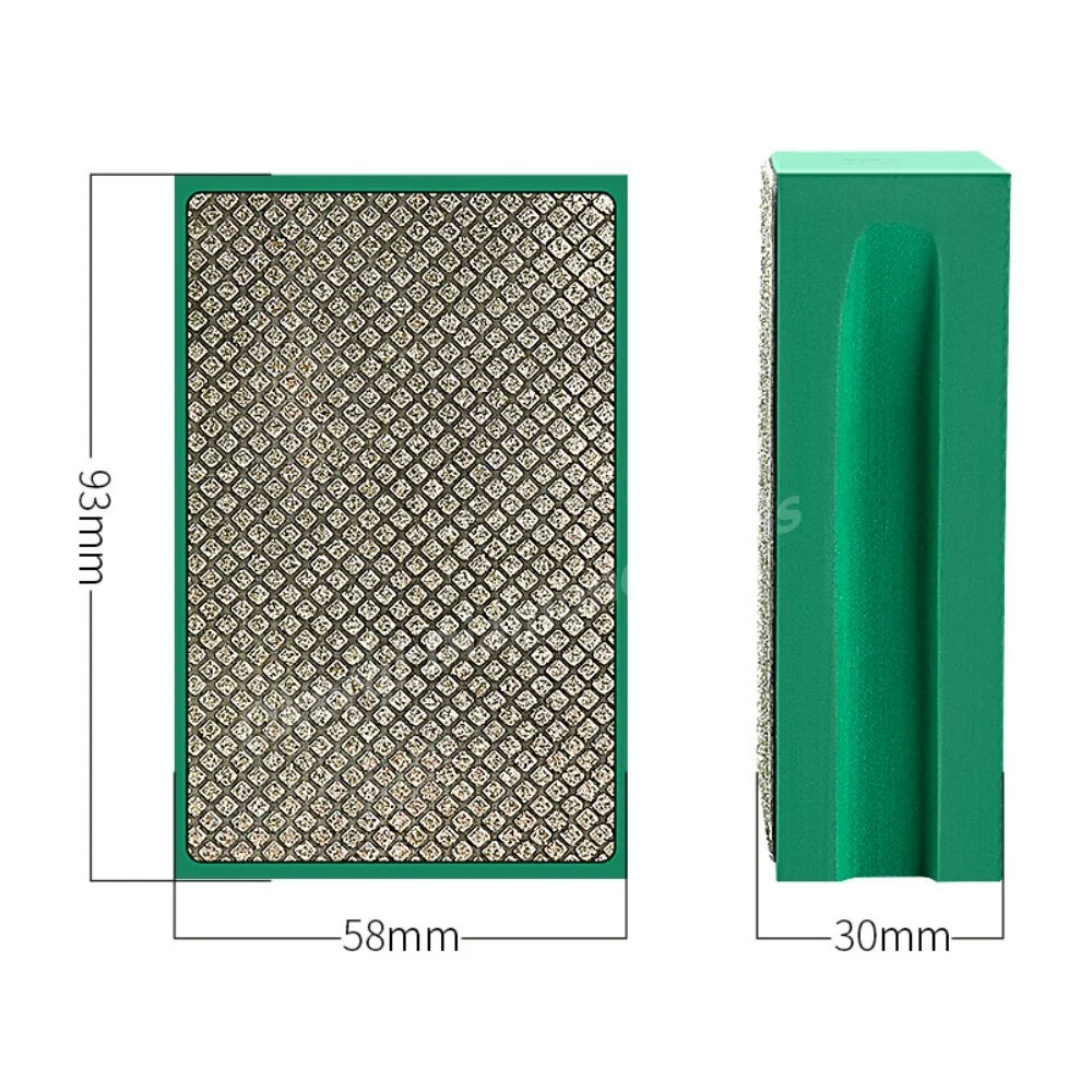 1/5 Stück Handpolierpad zum Schleifen und Polieren von Glas, Stein, Marmor, Keramikfliesen, Metall, 60-600 Körnung Schleifblock – Detail 2