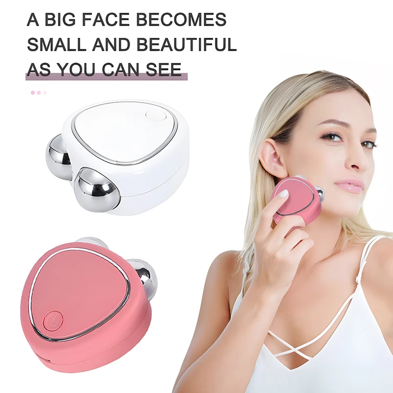 EMS Facial Lifting Massage Machine portatile Microcurrent Roller Skin Tightening ringiovanimento bellezza ricarica viso antirughe