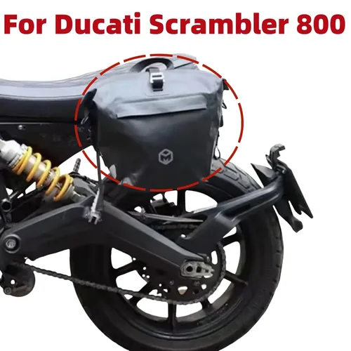 Ducati 800 스크램블러 프레임 사이드 포켓 ​​수하물 랙 Ducati Scrambler 800 Scrambler800 용 여행 배치 방수 가방