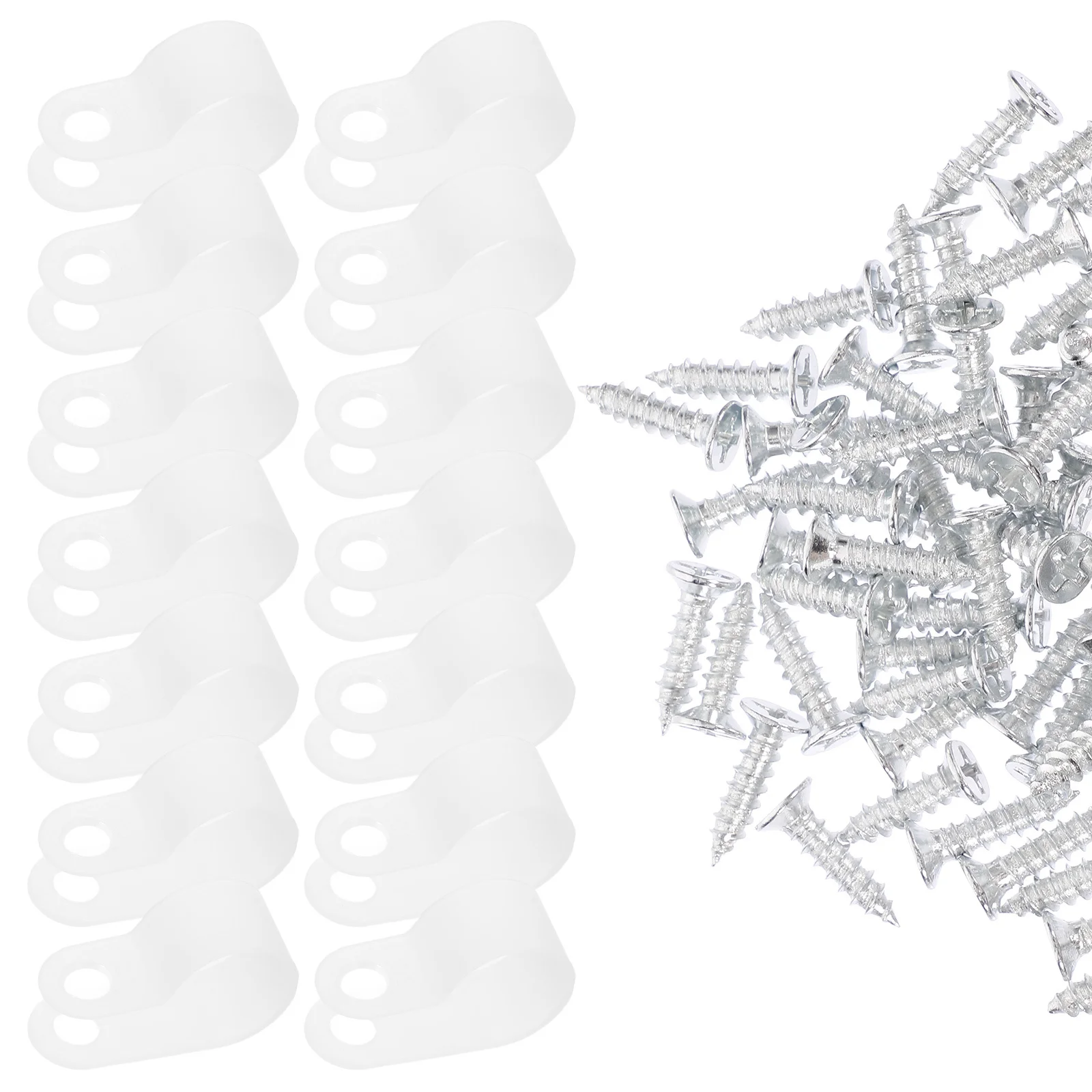 

1Set Cable Clips for Electric Wires Weather Resistant Rope Light Clamps Outdoor Light Fastener