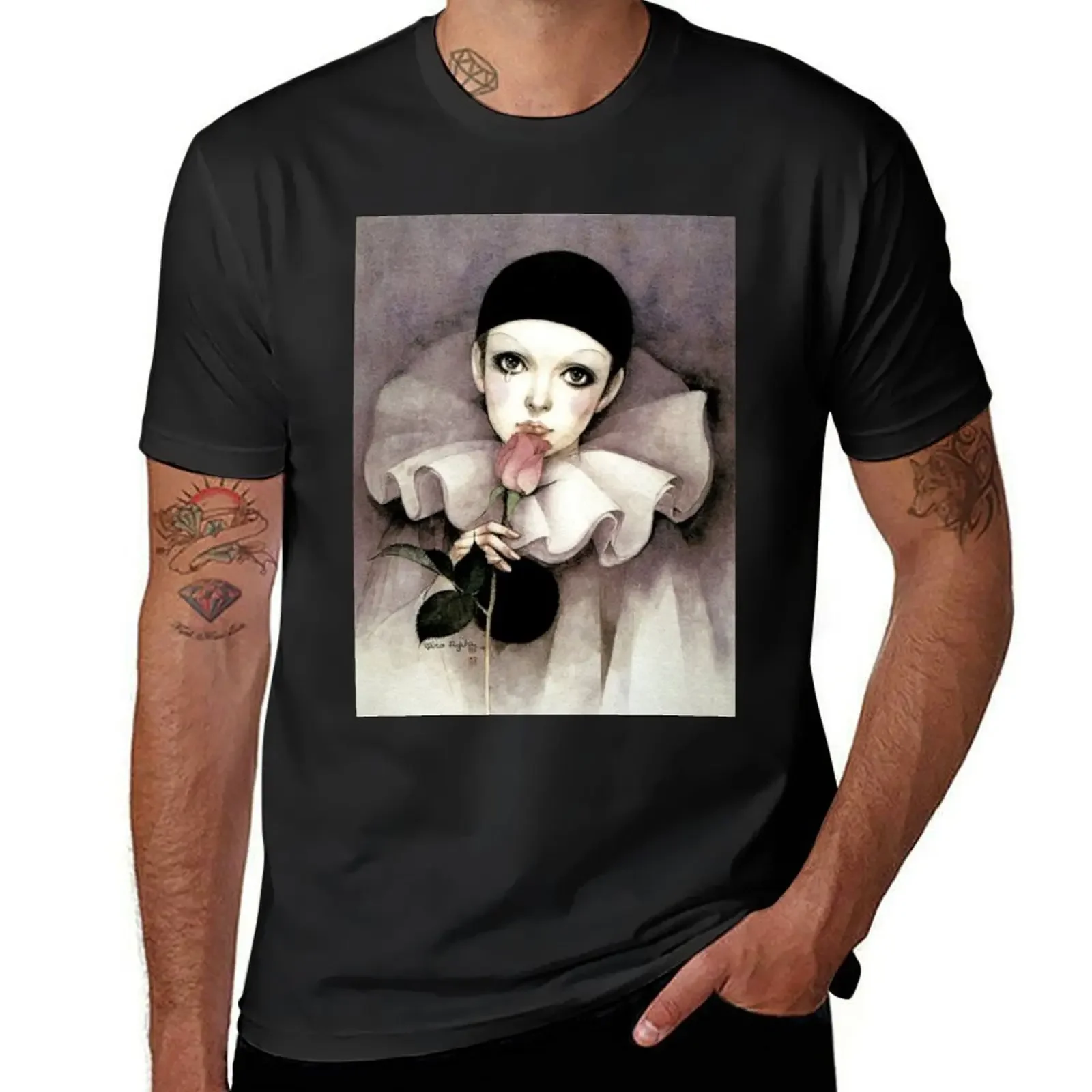 pierrot T-Shirt oversizeds oversized graphic tee customizeds t shirt men