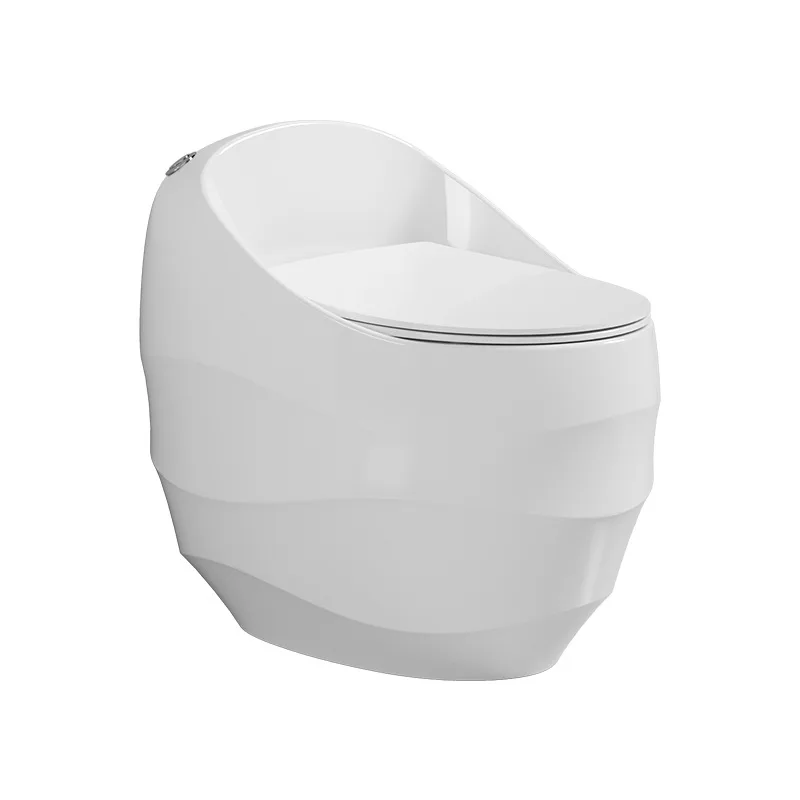 Embossed egg type toilet household color toilet small apartment large pipe siphon toilet