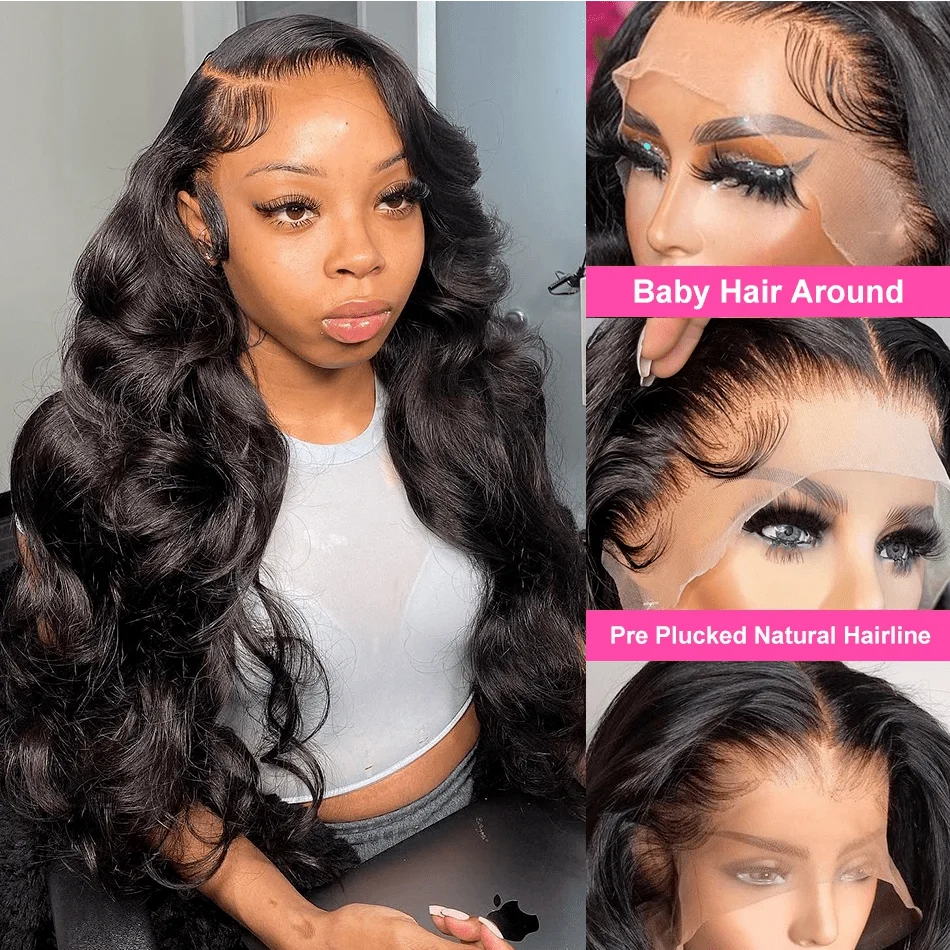 13x6 Body Wave Wigs Human Hair 13x4 Lace Front 180% Density Wigs Human Hair Wigs 3 Days Delivery