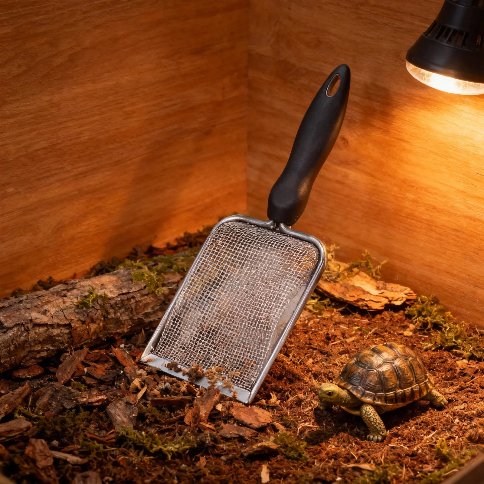 

1Pcs Stainless Steel Reptile Sand Shovel Suit Tortoise Lizard Spider Snake Substrate Cleaner Ergonomic Handle Filtering Sand