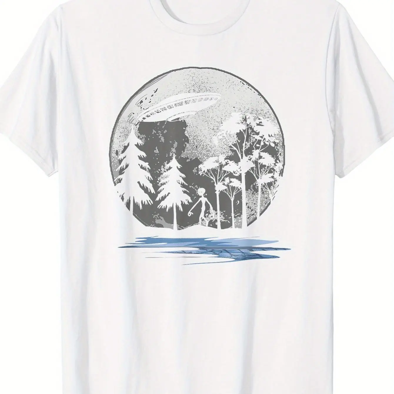 The Latest Men's Pure Cotton T-shirt From 2025, Alien, Comfortable, Breathable, High-quality, Beach Travel Party, Instagram 2K