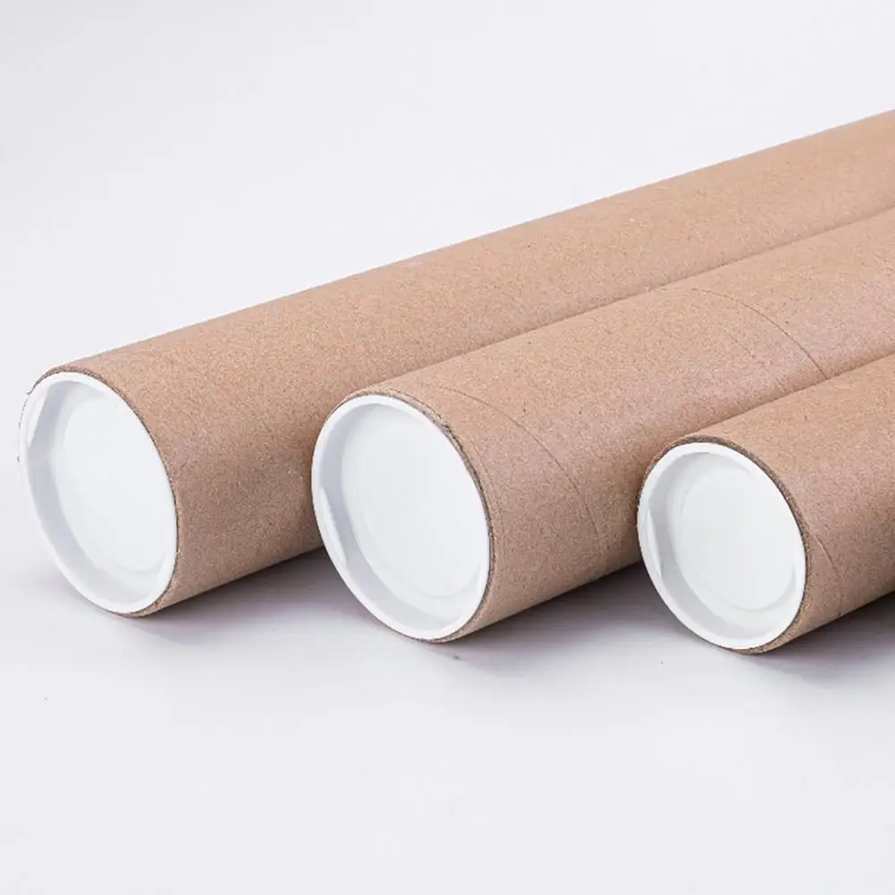 Great for storage and transportation. Protect valuables from unnecessary damage in these covered Kraft cardboard tubes