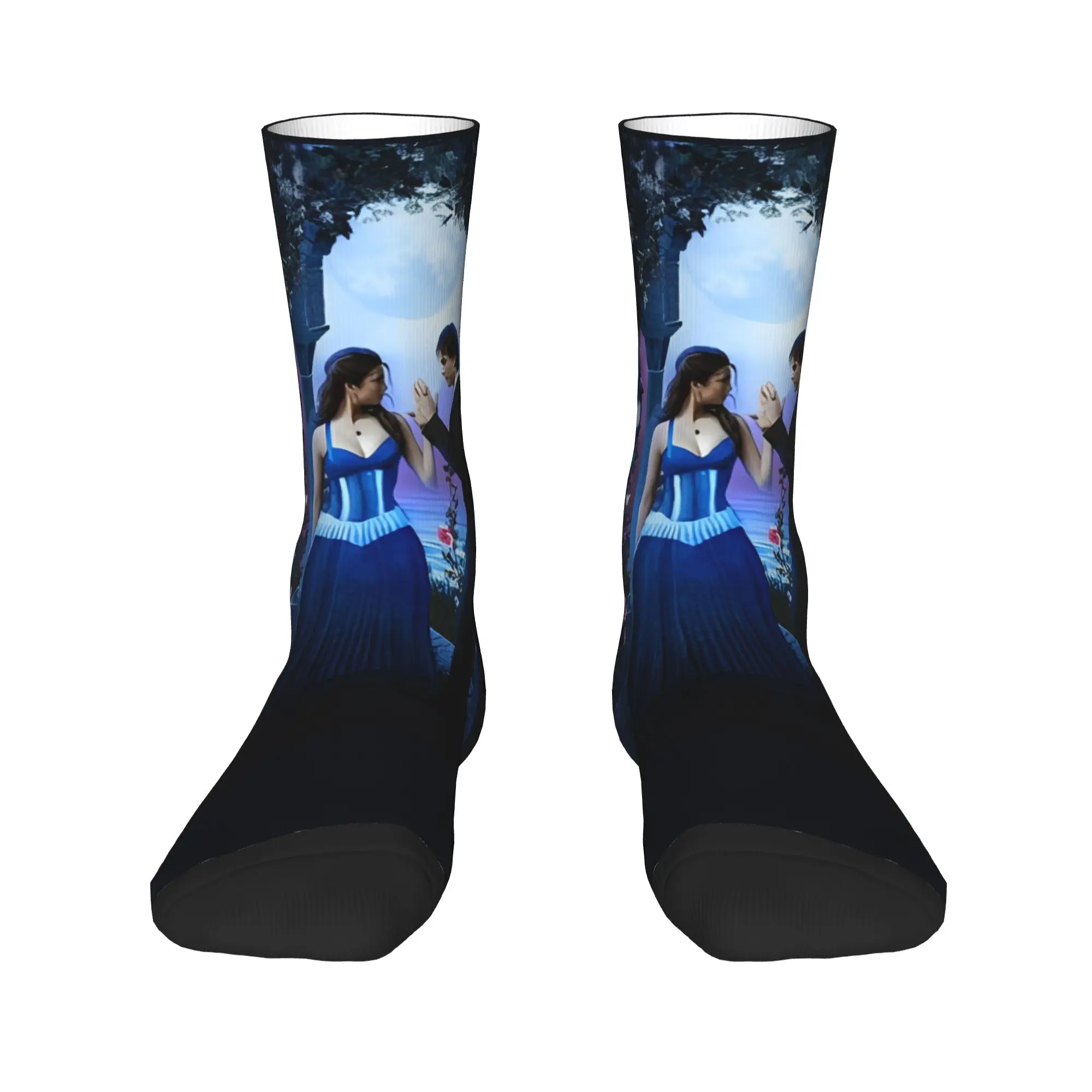 The Vampire Diaries Damon Salvatore Socks Spring  Stockings Funny Men Soft Socks Custom Outdoor Non Slip Socks