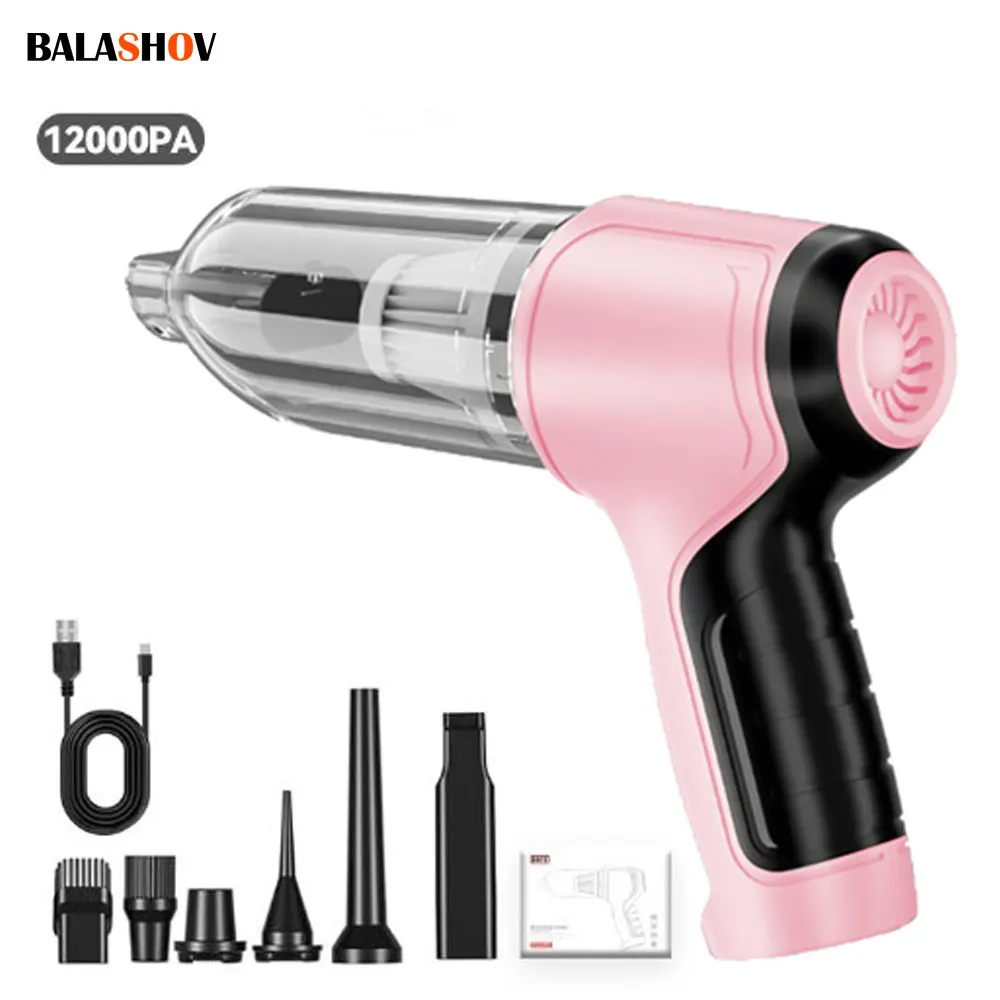 Brushless Car Vacuum Cleaner Cordless Handheld Auto Vacuum Home & Car Dual Use Mini Vacuum Cleaner with Builtin Battrery