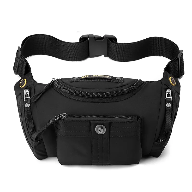 

Hot High Quality Waterproof New Men's Belt Fanny Pack Shoulder Messenger Bag Large Capacity Travel Bum Sling Chest Waist Bags