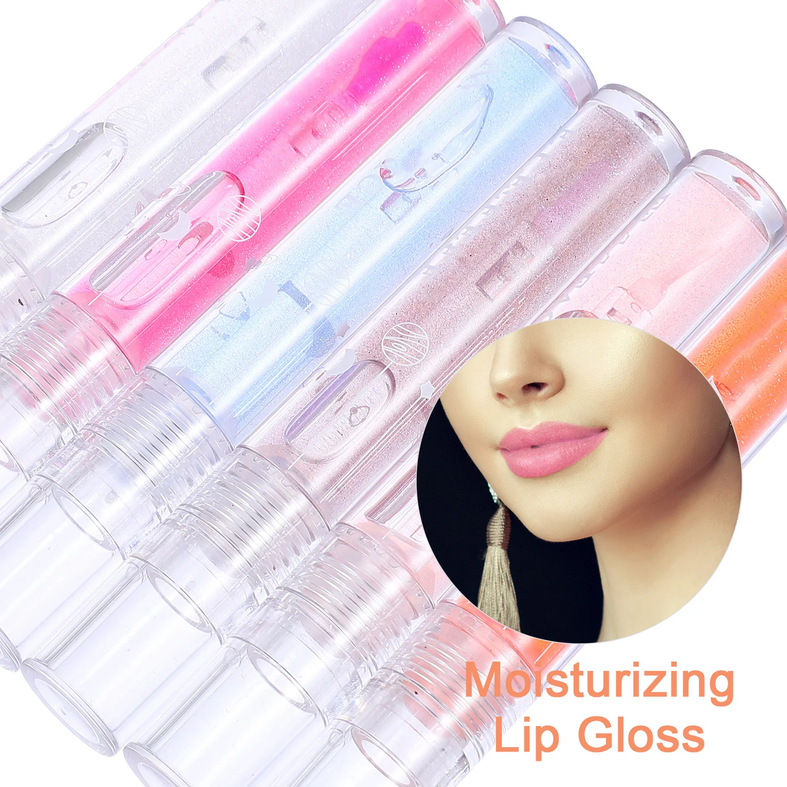 Ensemble de brillants à lèvres, liquide scintillant, hydratant, longue durée, accessoire de maquillage, gelée, 6 pièces