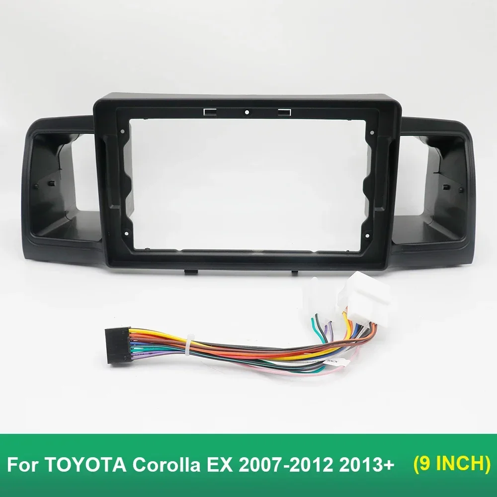 9 inch Car Radio Fascia Panel For TOYOTA Corolla EX 2007-2012 2013+ Stereo Dash Frame