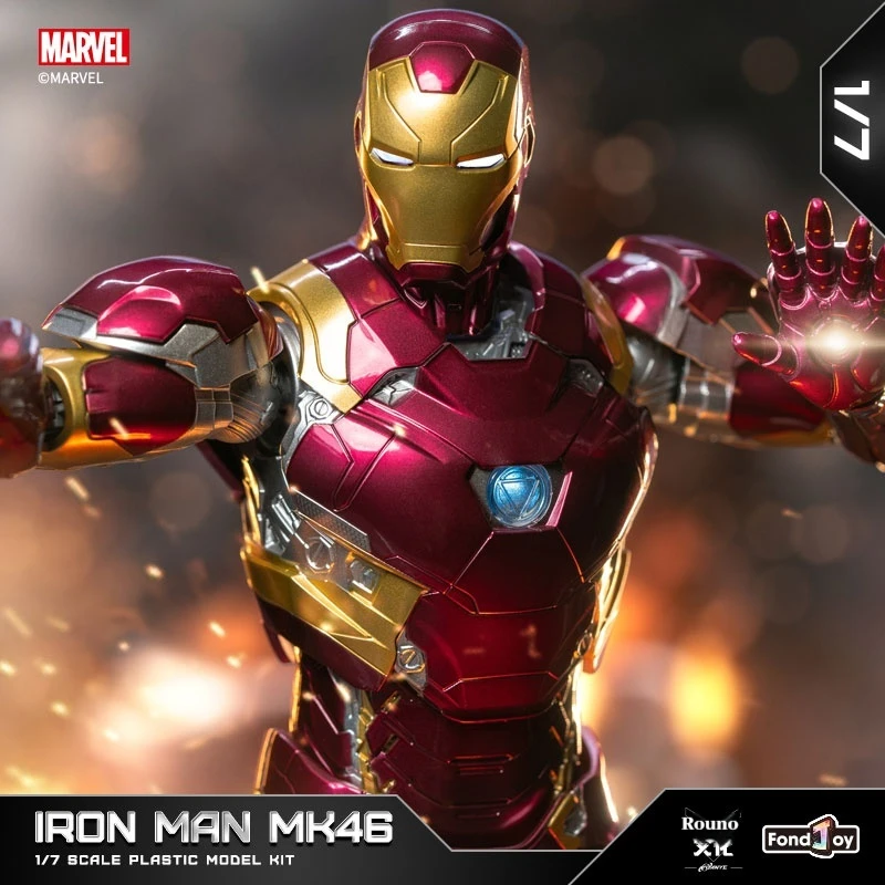 

FondJoy 1/7 Genuine Iron Man MK46 Handmade Assembly Doll Model Toy Pendant Boy Gift Desktop Pendant Birthday Gift Cool good