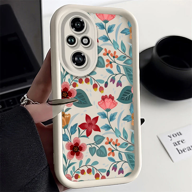 200 Red Flower New Sky Eye Phone Case For Honor 200 200Lite 50Pro 50 X40GT X7A X50i X8A X40i 90Lite 50SE X9A X30 9XPro X8 Cover