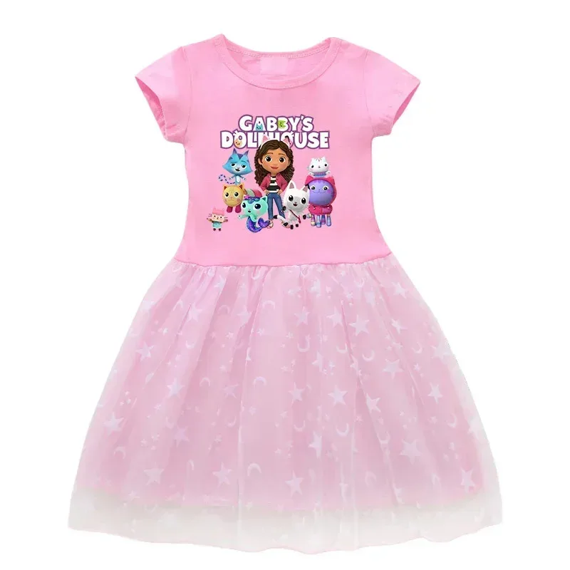 어린 소녀들을 위한 CyRobes 가비 고양이, 어린이를 위한 머리띠 가방, 크리스마스 파티, 할로윈, G-가비 인형의 집, 의상