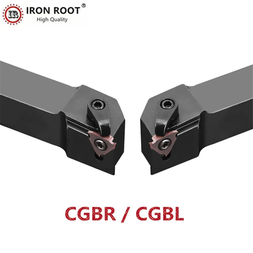 

IRON ROOT CGBR,CGBL,1616H16,2020K16,2525M16 Slotting Too CNC Lathe Turning ToolS External Grooving Tool Holder For TGF32R