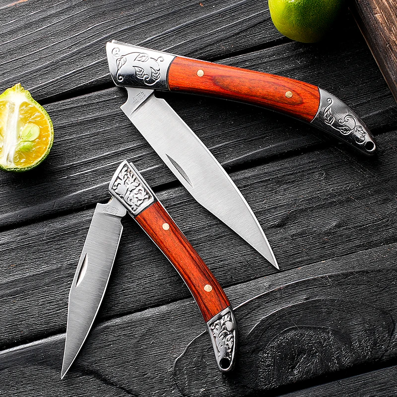 Outdoor household folding knife stainless steel slicing fruit knife to open the courier unpacking portable portable knife