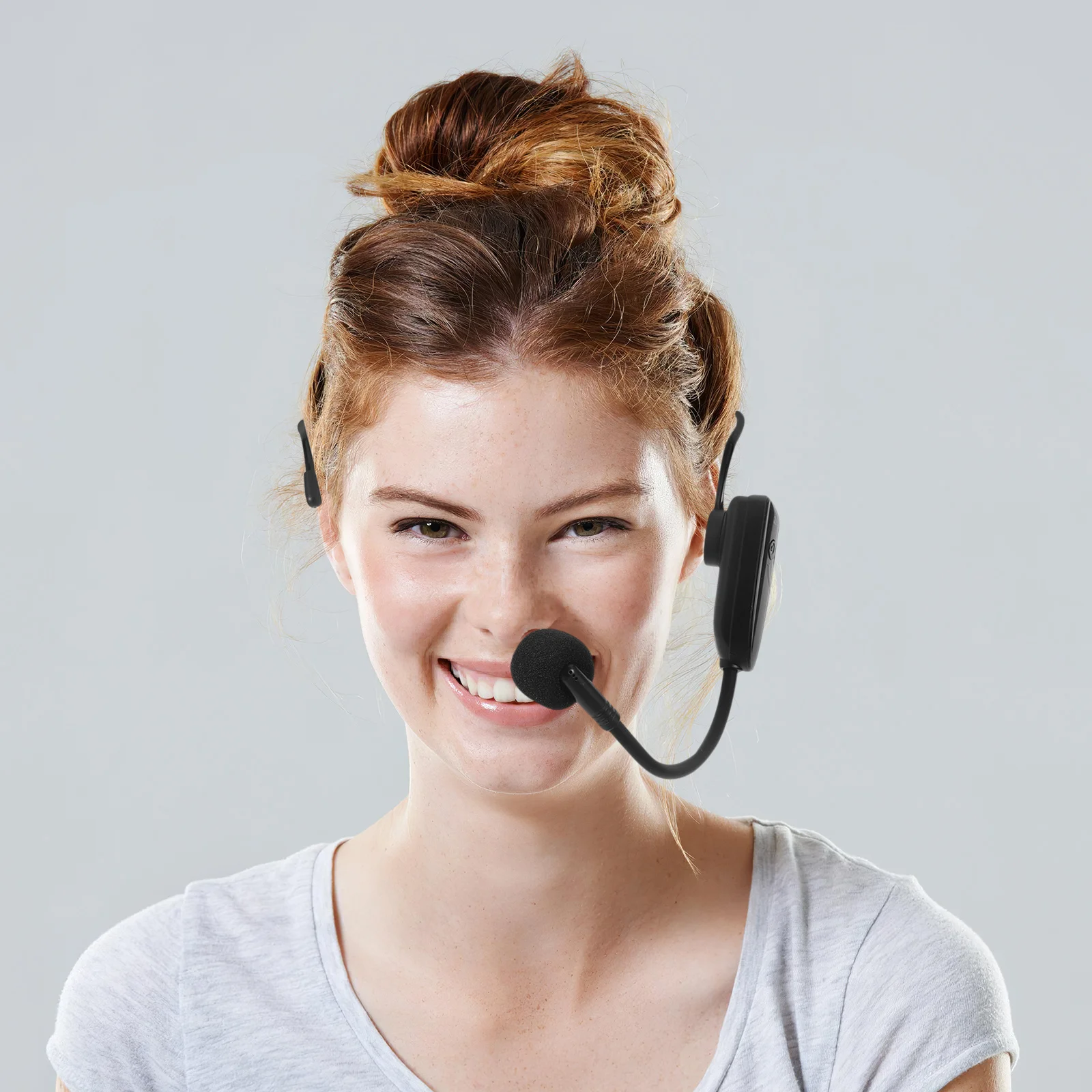 مجموعة واحدة من ميكروفون لاسلكي 2.4 جرام قابل لإعادة الشحن، ميكروفون خفيف الوزن، مضخم صوت للمعلم للتعليم والتحدث #2