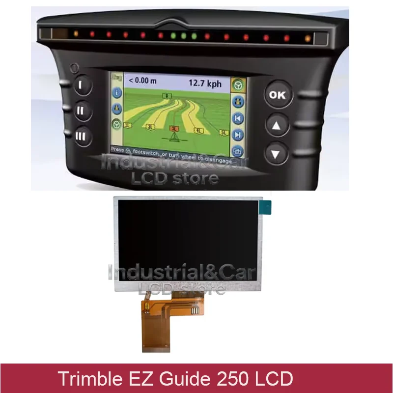 Compatible New Grade A+ 4.3 Inch LCD EZ-Guide 250 40 Pin For Trimble EZ Guide 250 GPS Monitor LCD Modules