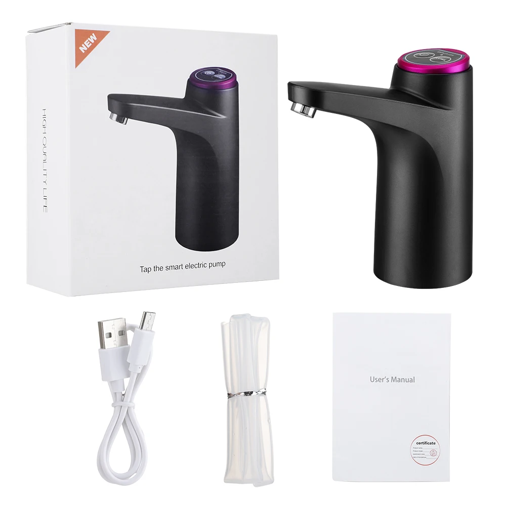 Electric Water Dispenser Portable USB Rechargeable Electric Automatic Pump Water Dispenser Stand Water Pump 19l  Pomp Bottle