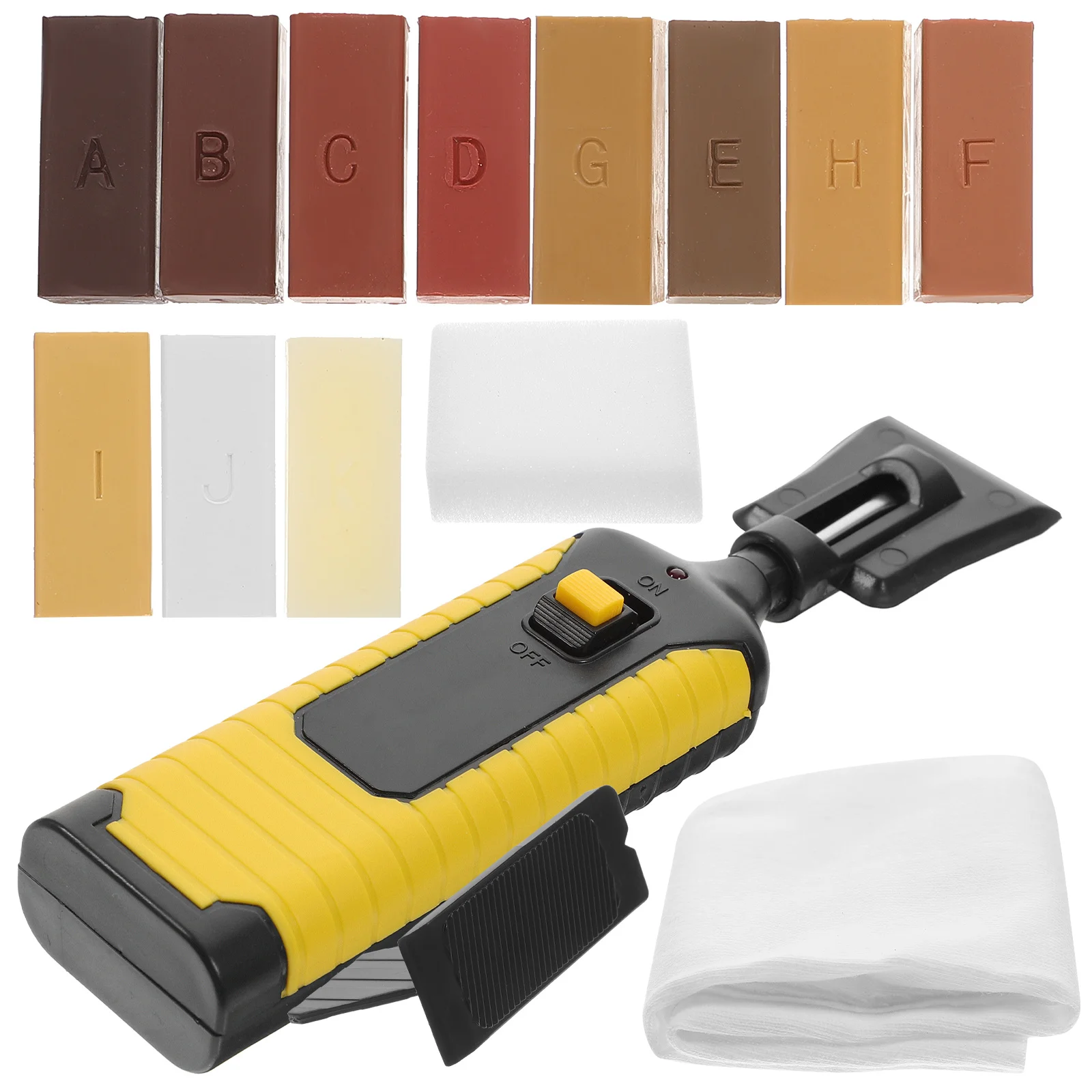 1 Set Laminate Floor Repair Kit With Premium Wax Blocks Fast Heating Technology For Furniture Restoration Tool Hardwood