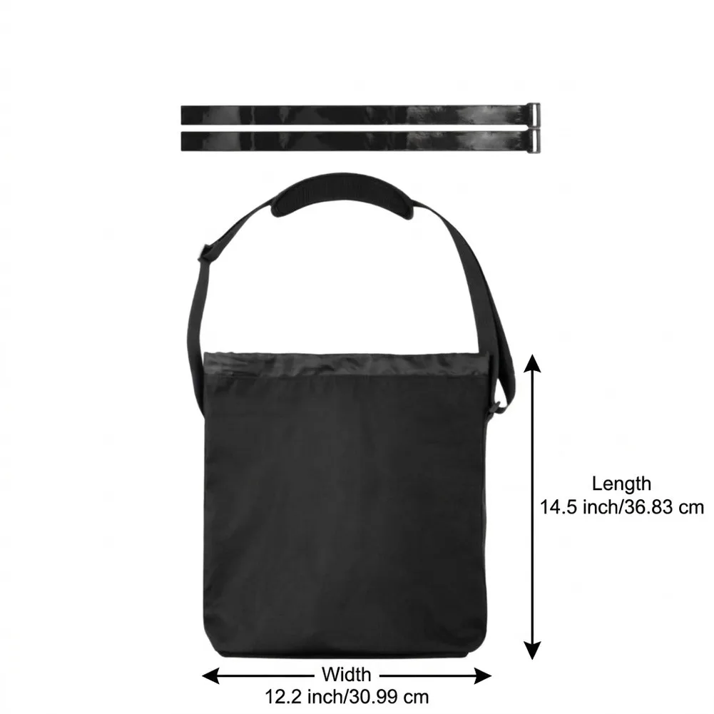 Adjustable 600D Polyester Storage Bag For Picnic & BBQ Supplies, Portable Carrier= With Shoulder Strap For Outdoor Camping Gear